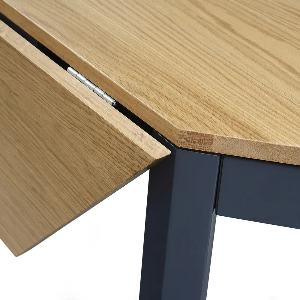Chalford Corner Desk - Inky Blue, Oak
