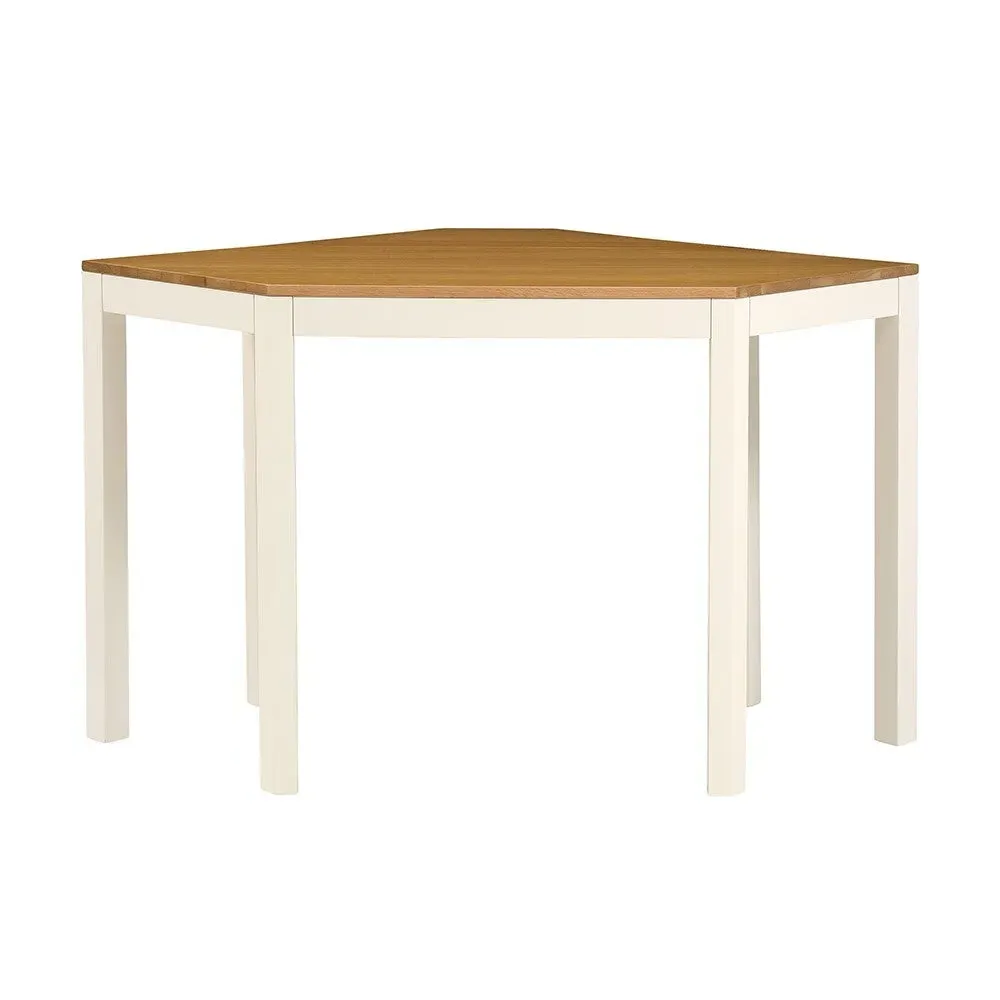 Chalford Corner Desk - White, Oak image