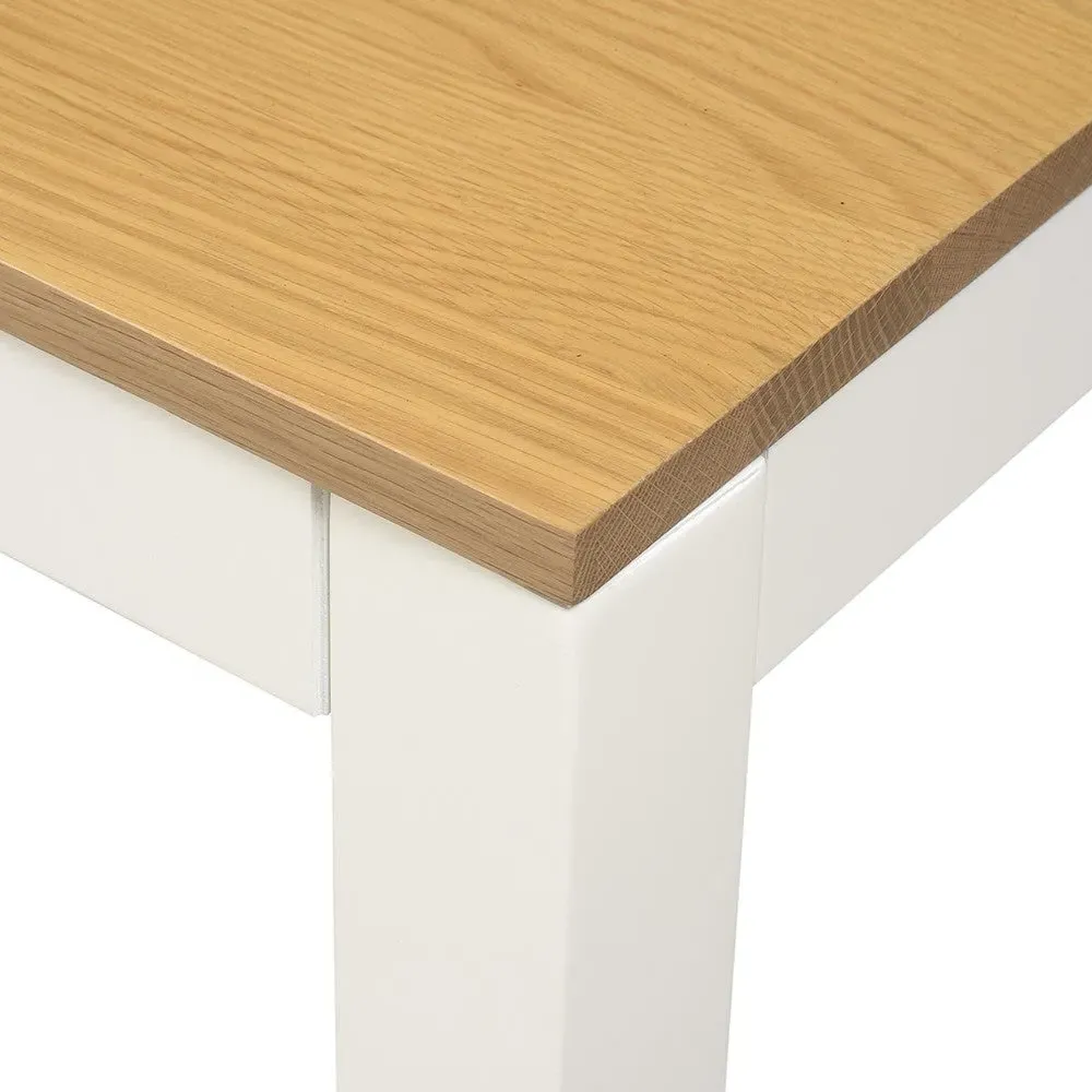 Chalford Desk - Warm White, Oak