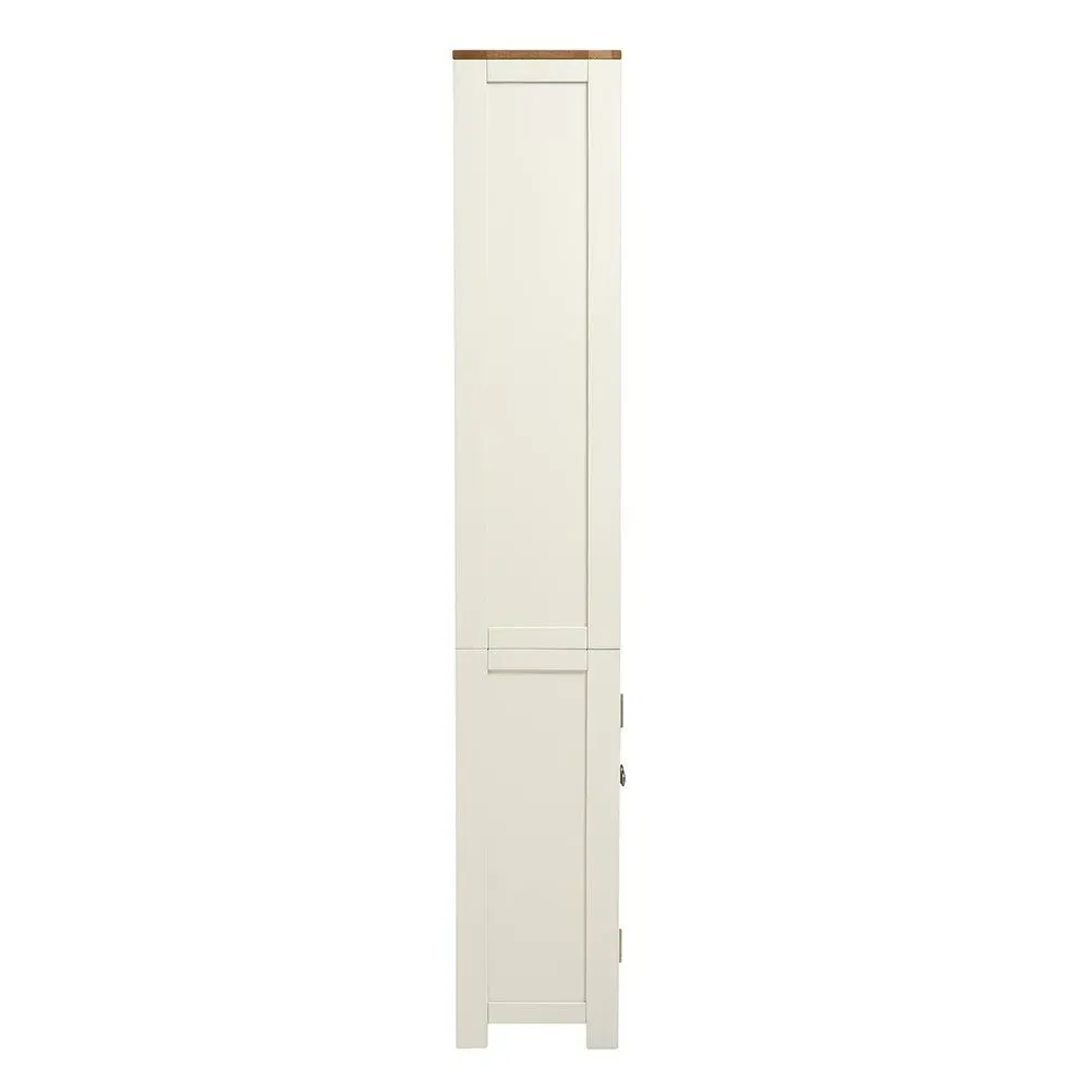 Chalford Library Cabinet with Storage - Warm White