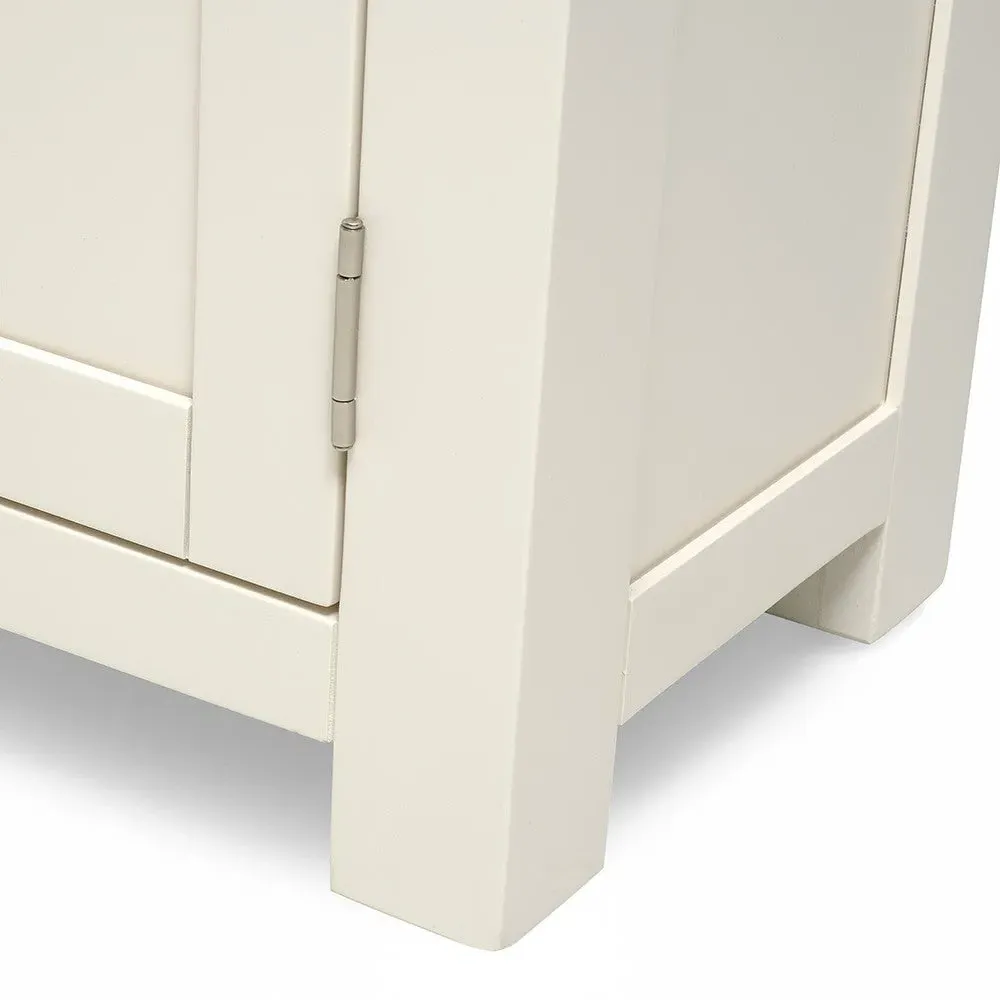Chalford Library Cabinet with Storage - Warm White