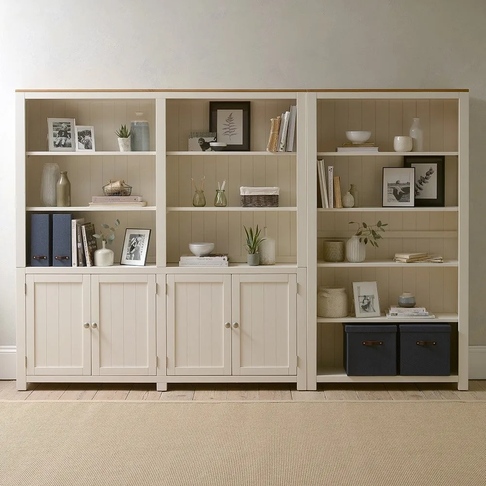 Chalford Library Cabinet with Storage - Warm White image