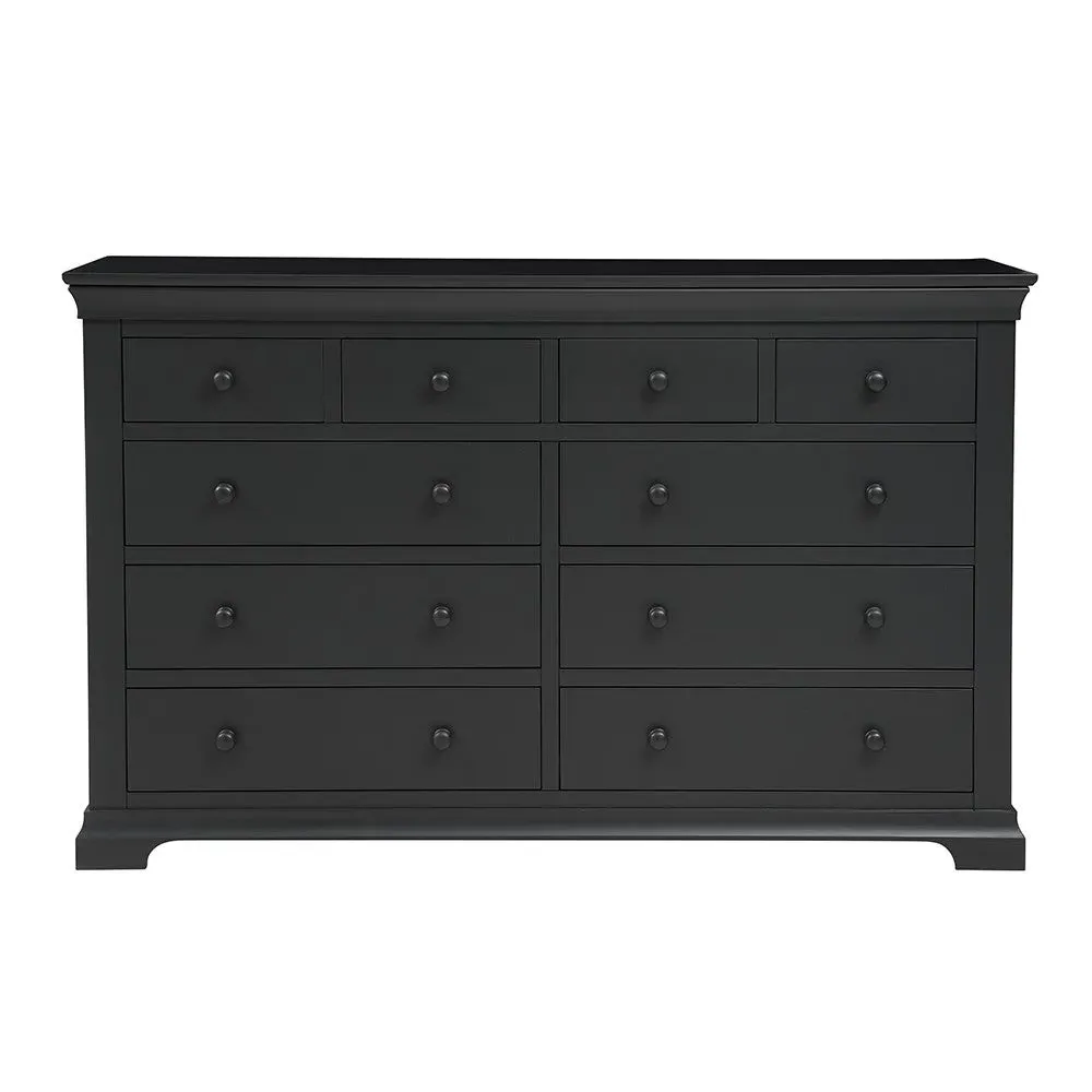 10 Drawer Chest - Dusky Black