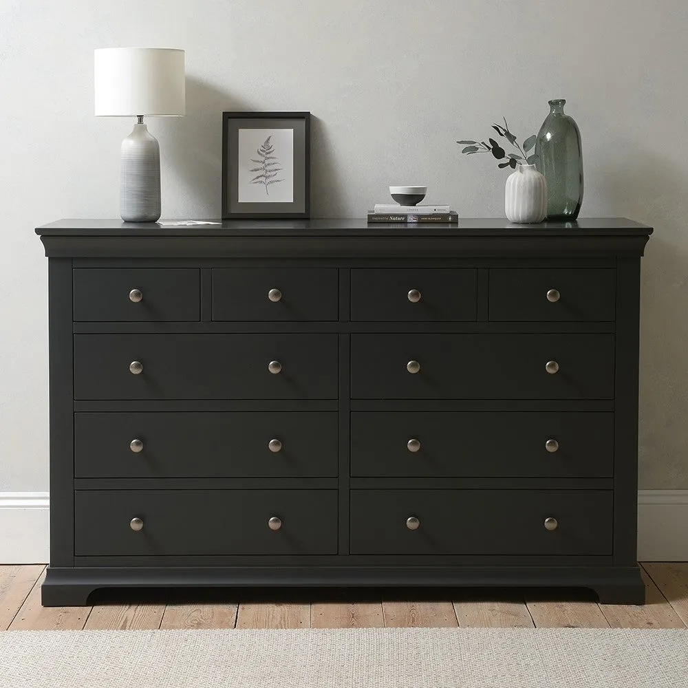 10 Drawer Chest - Dusky Black