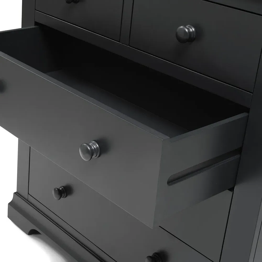 Chantilly 5 Drawer Chest - Black