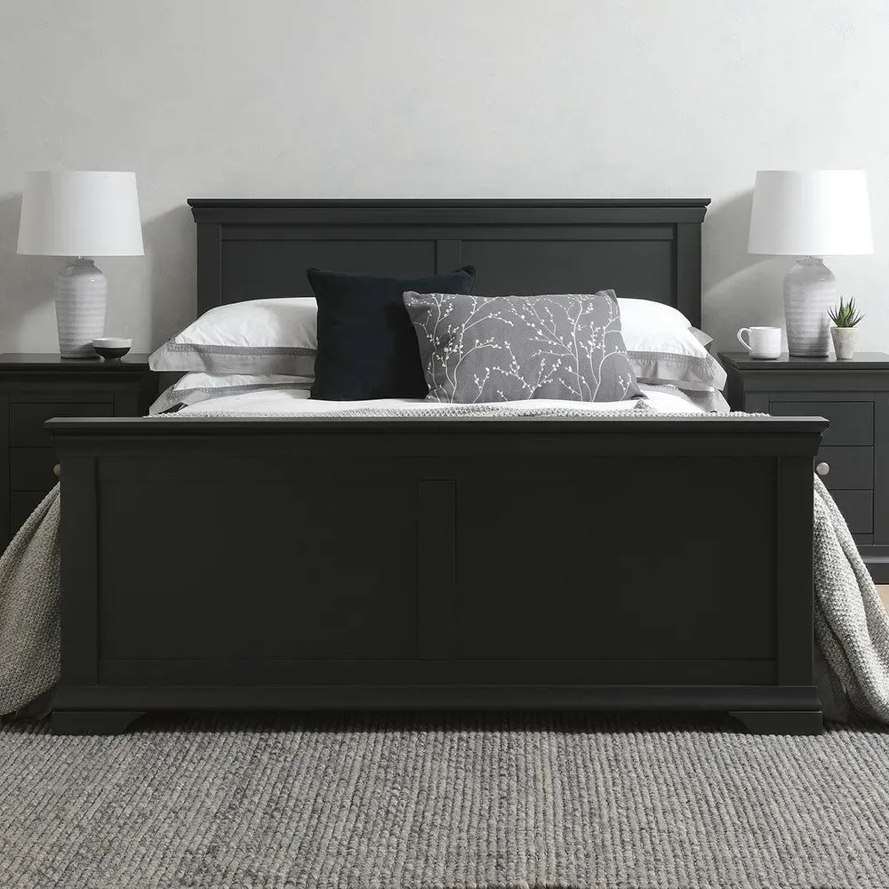 Chantilly Double Bed Frame - Black
