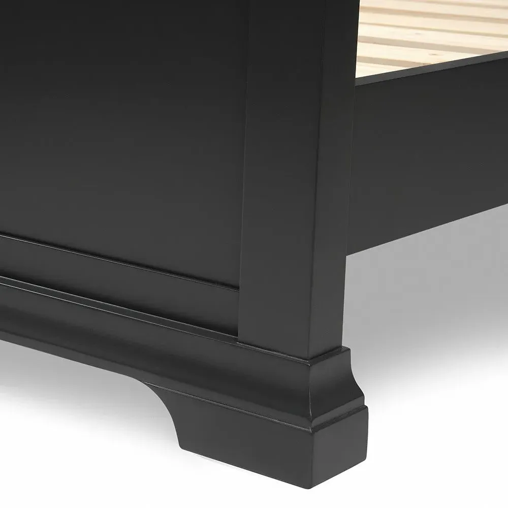 Chantilly Double Bed Frame - Black