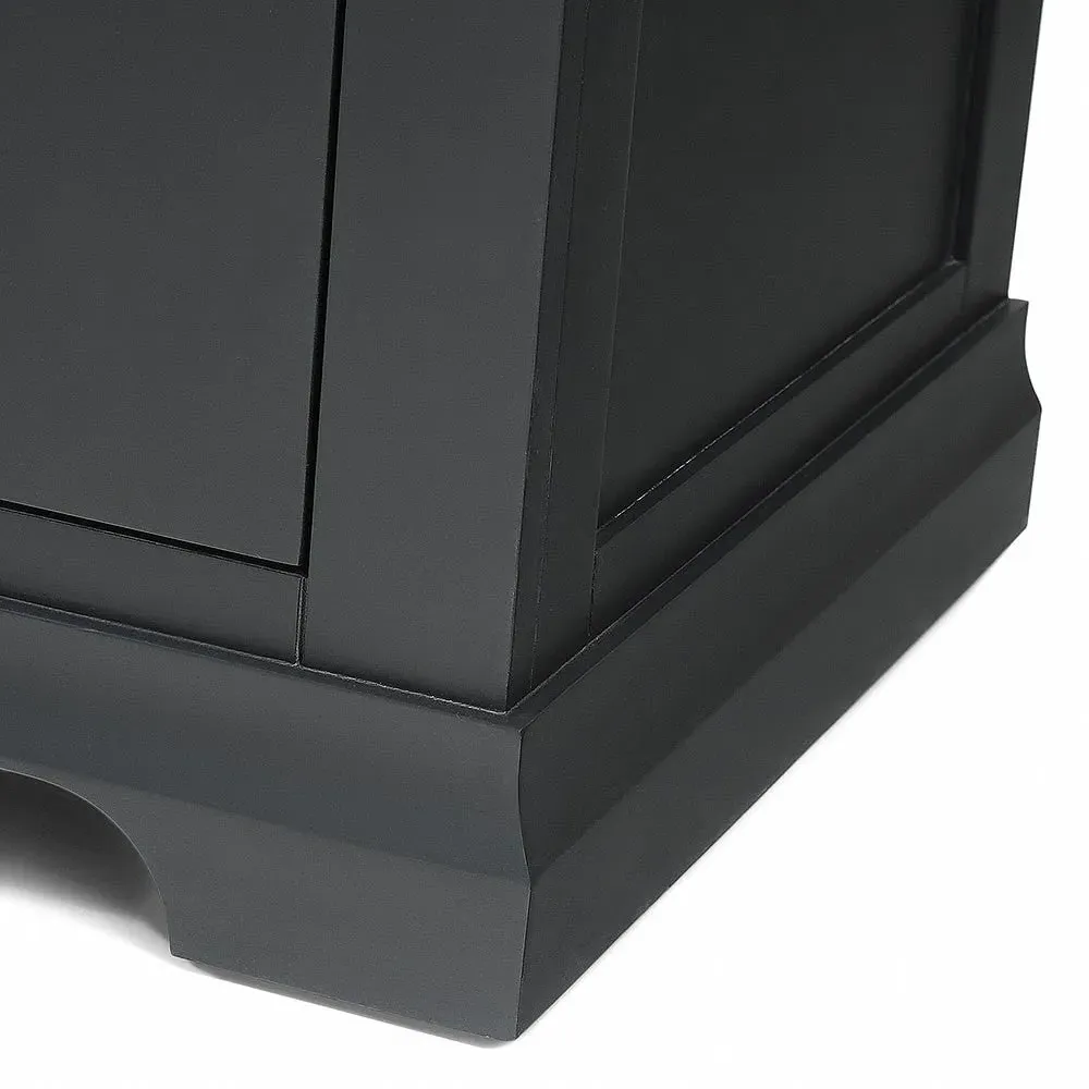 Chantilly Double Wardrobe Bedroom Set - Black