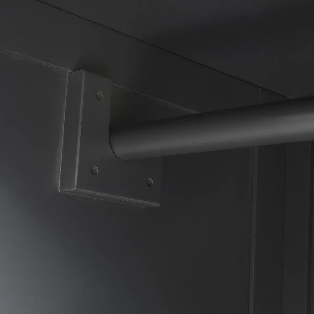 Chantilly Double Wardrobe with Drawer - Dusky Black