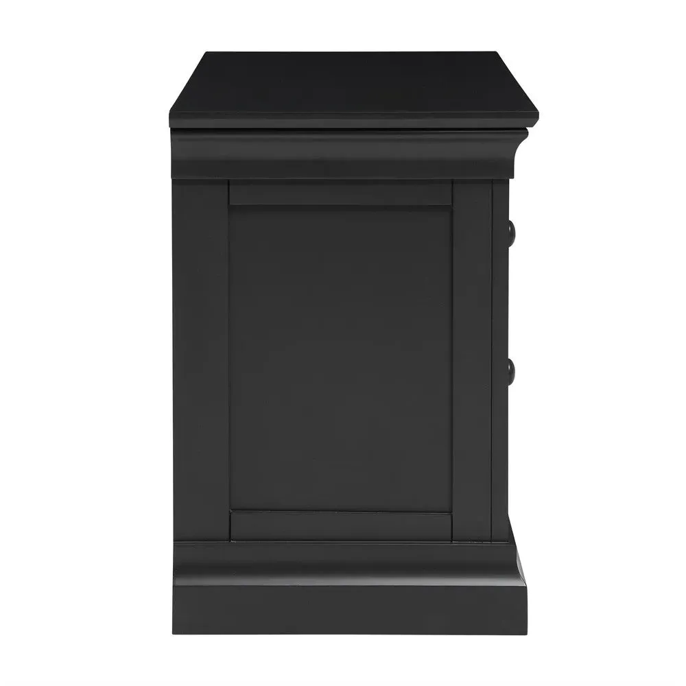 Chantilly Set of 2 Bedside Tables - Black
