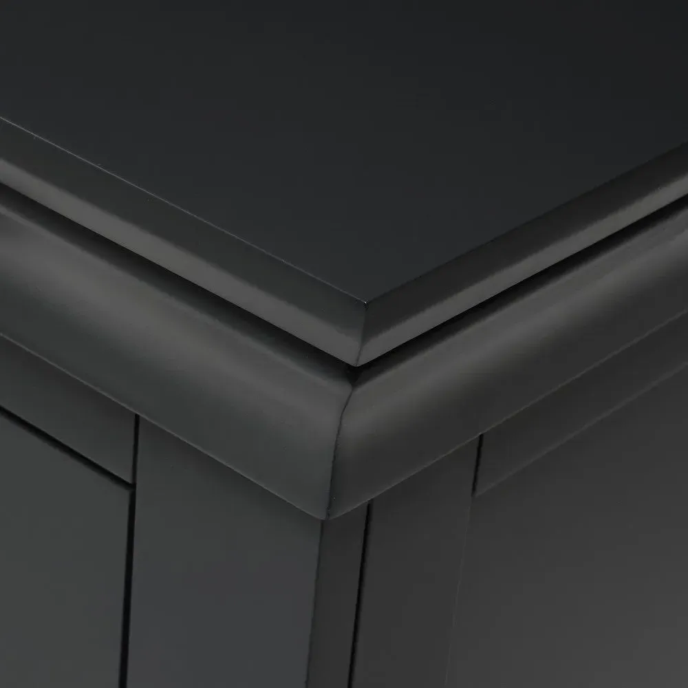 Chantilly Set of 2 Bedside Tables - Black