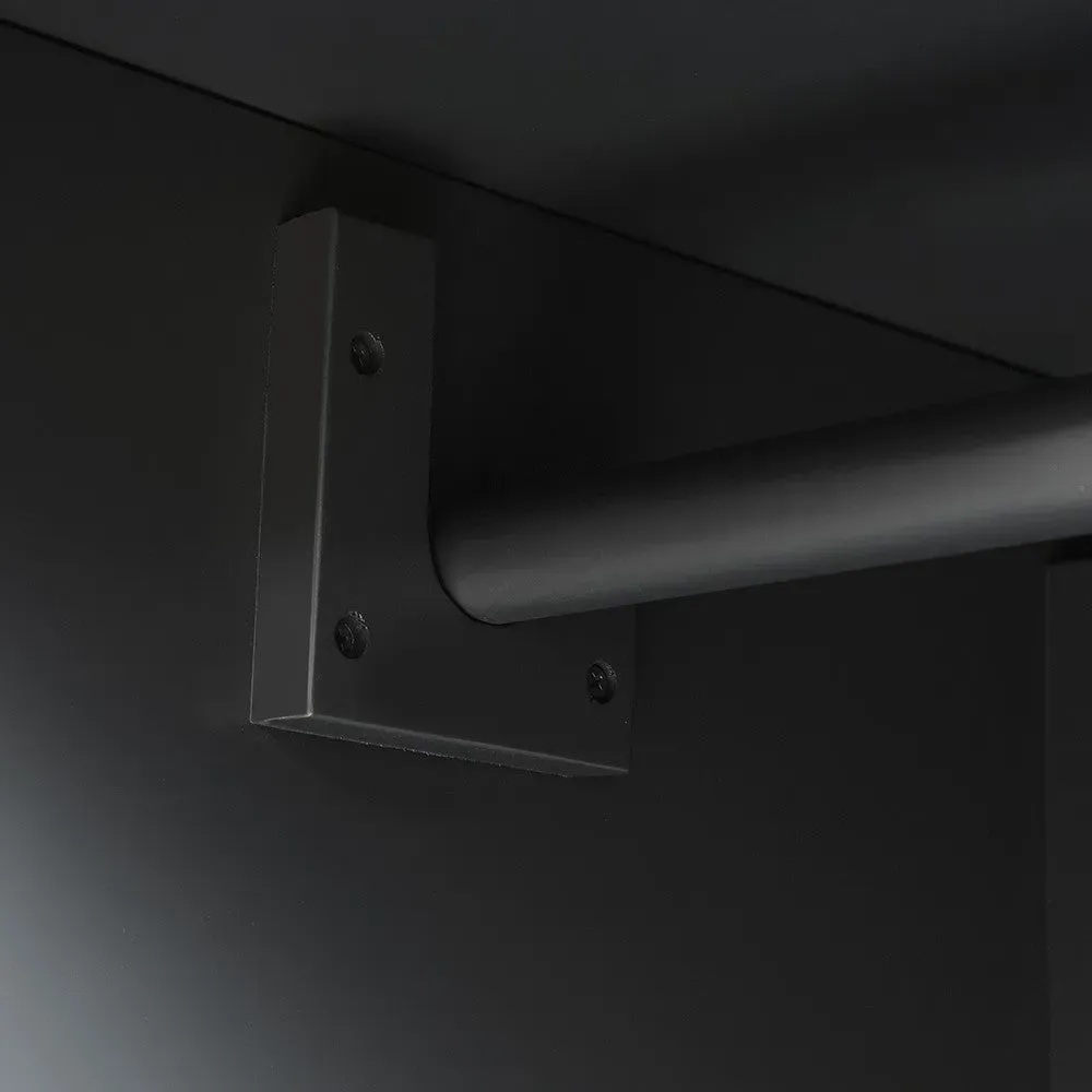 Chantilly Triple Wardrobe with Drawers - Black