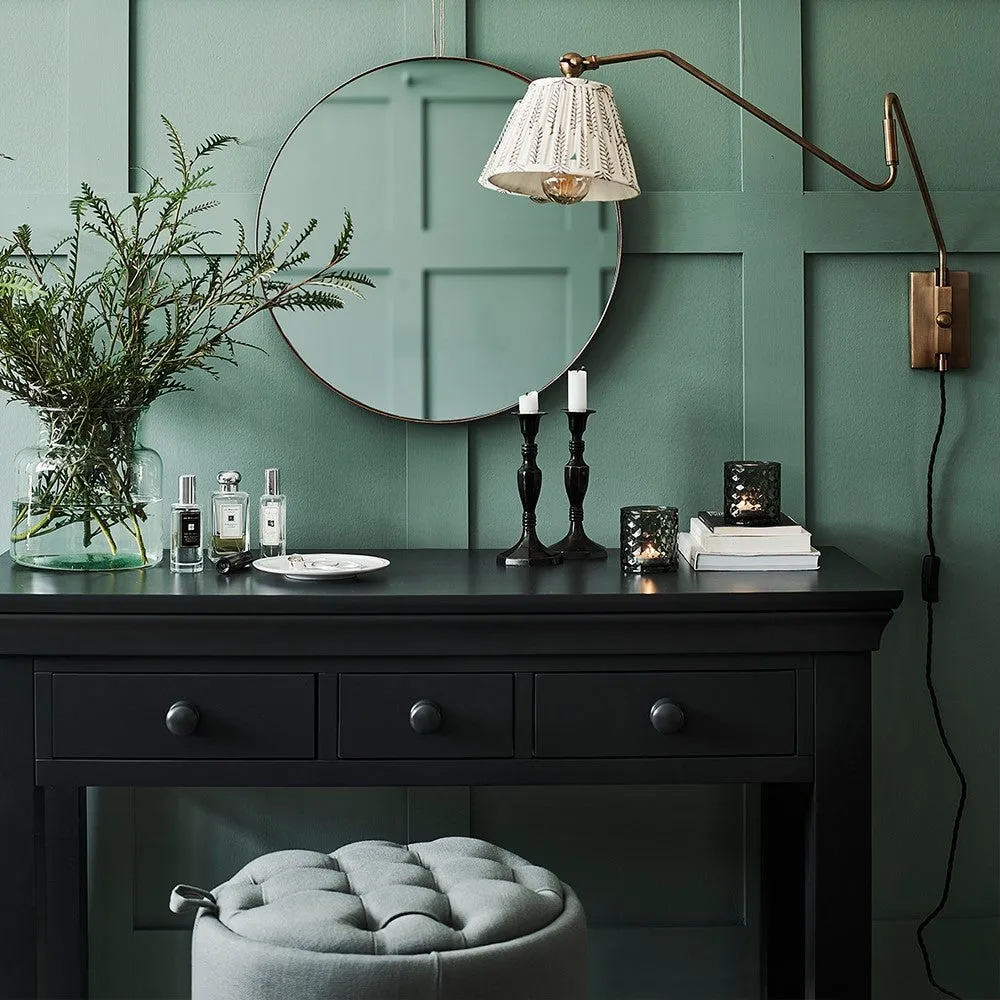 Console Desk with Storage - Black