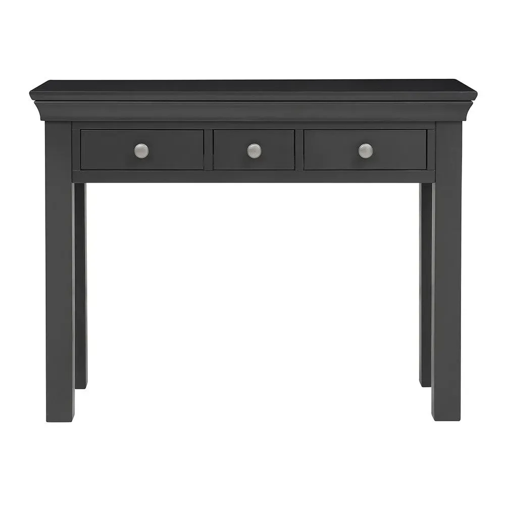 Console Desk with Storage - Black