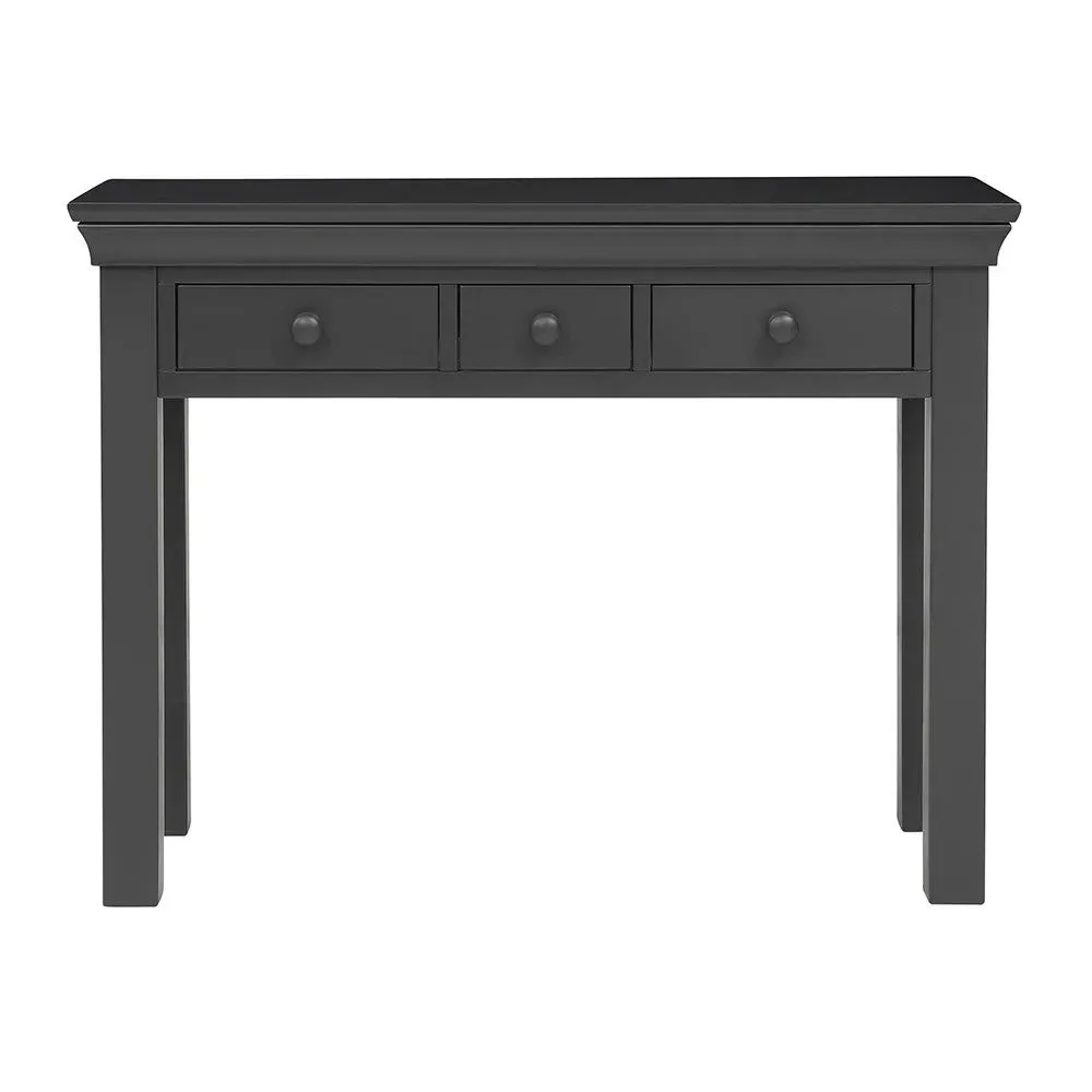Console Desk with Storage - Black