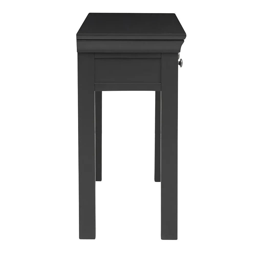Console Desk with Storage - Black