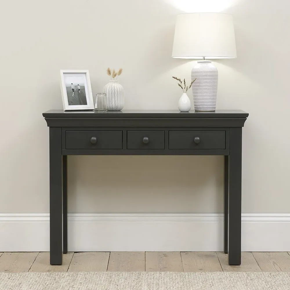 Console Desk with Storage - Black image