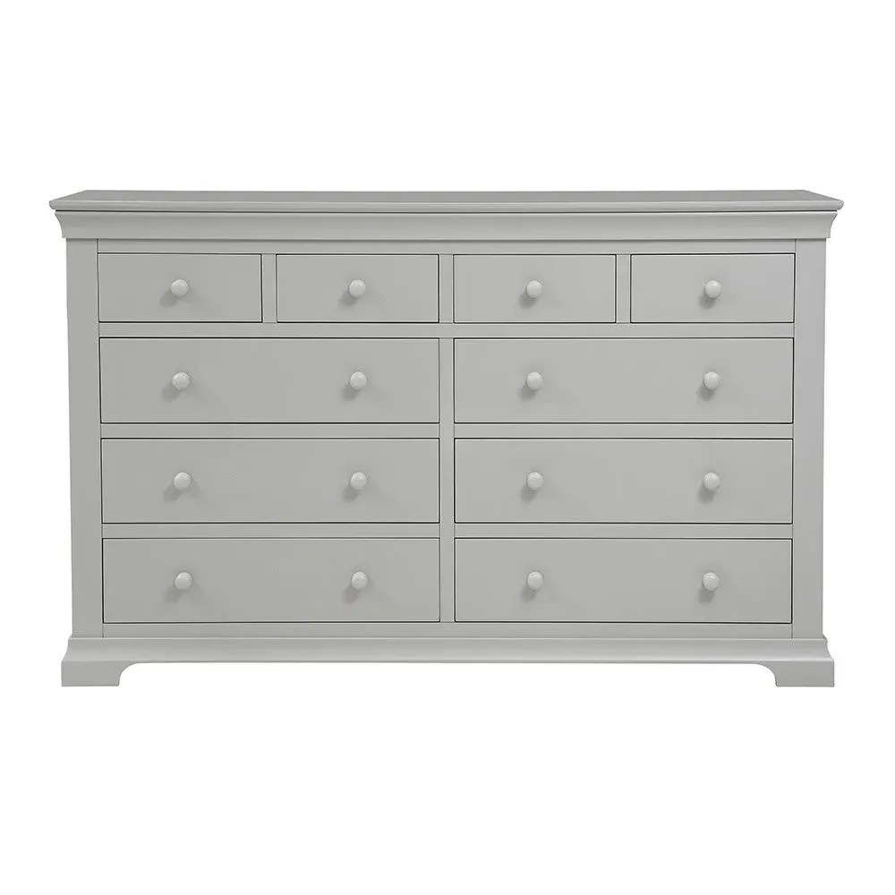 10 Drawer Chest - Pebble Grey