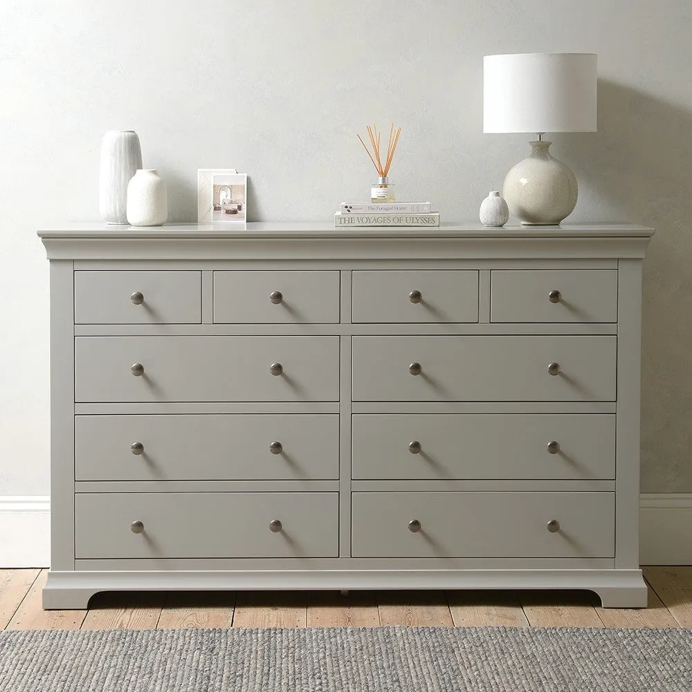 10 Drawer Chest - Pebble Grey