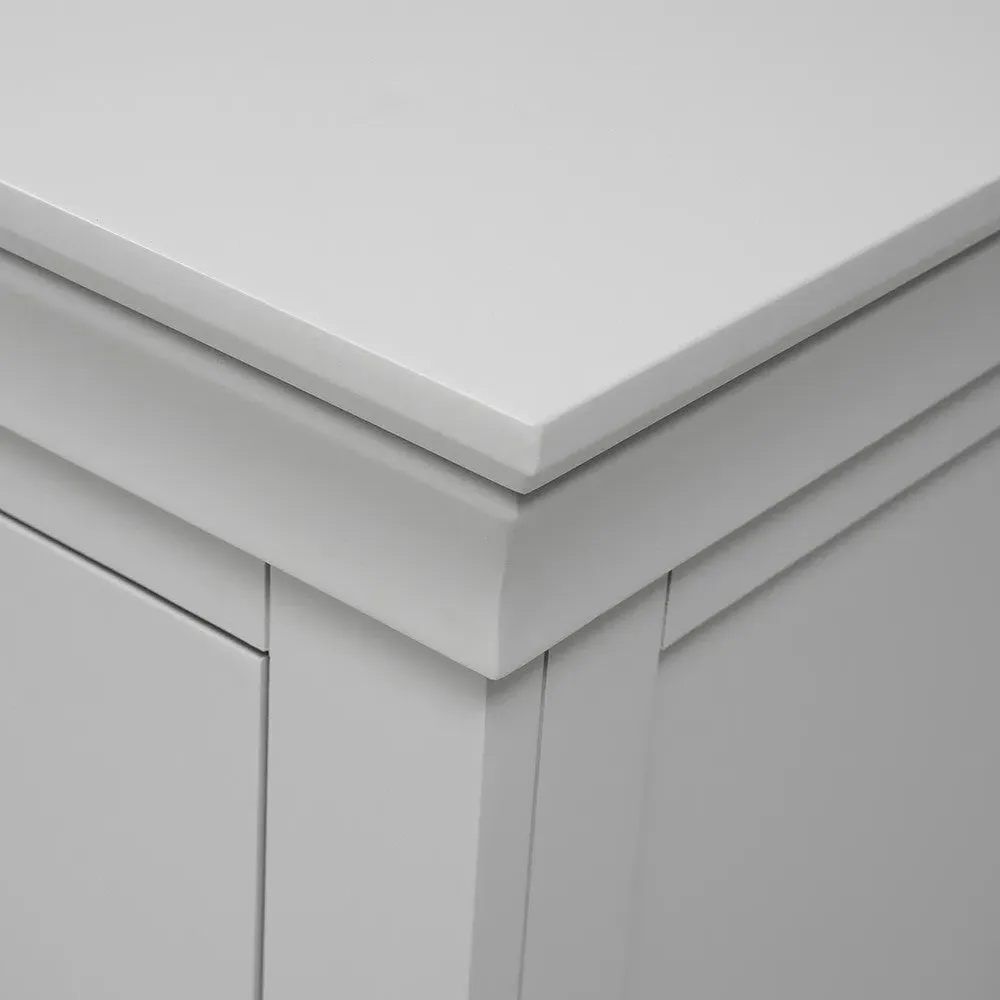 Chantilly 3 Drawer Petite Chest - Pebble Grey