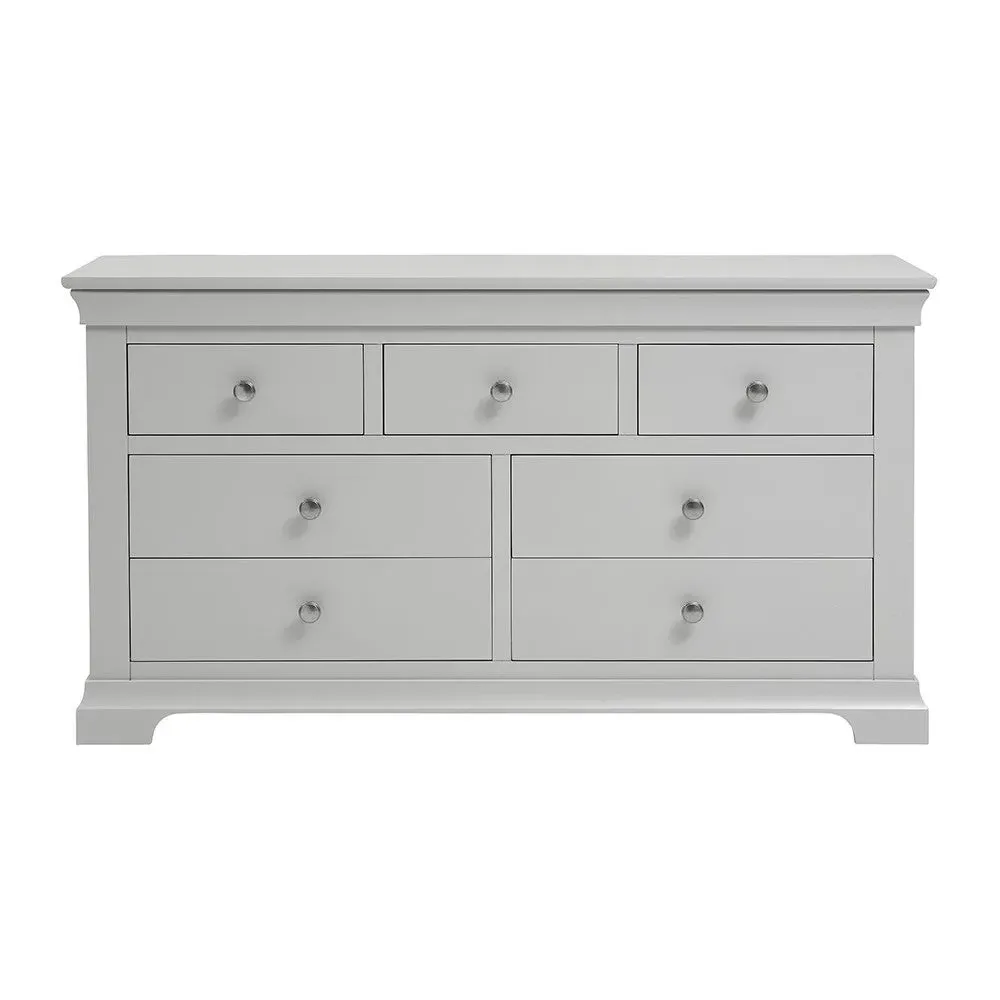Chantilly 7 Drawer Chest - Pebble Grey