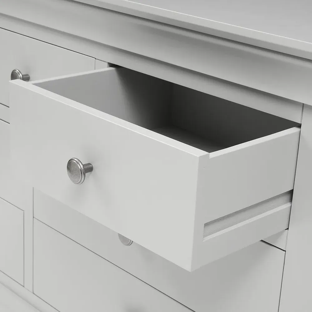 Chantilly 7 Drawer Chest - Pebble Grey
