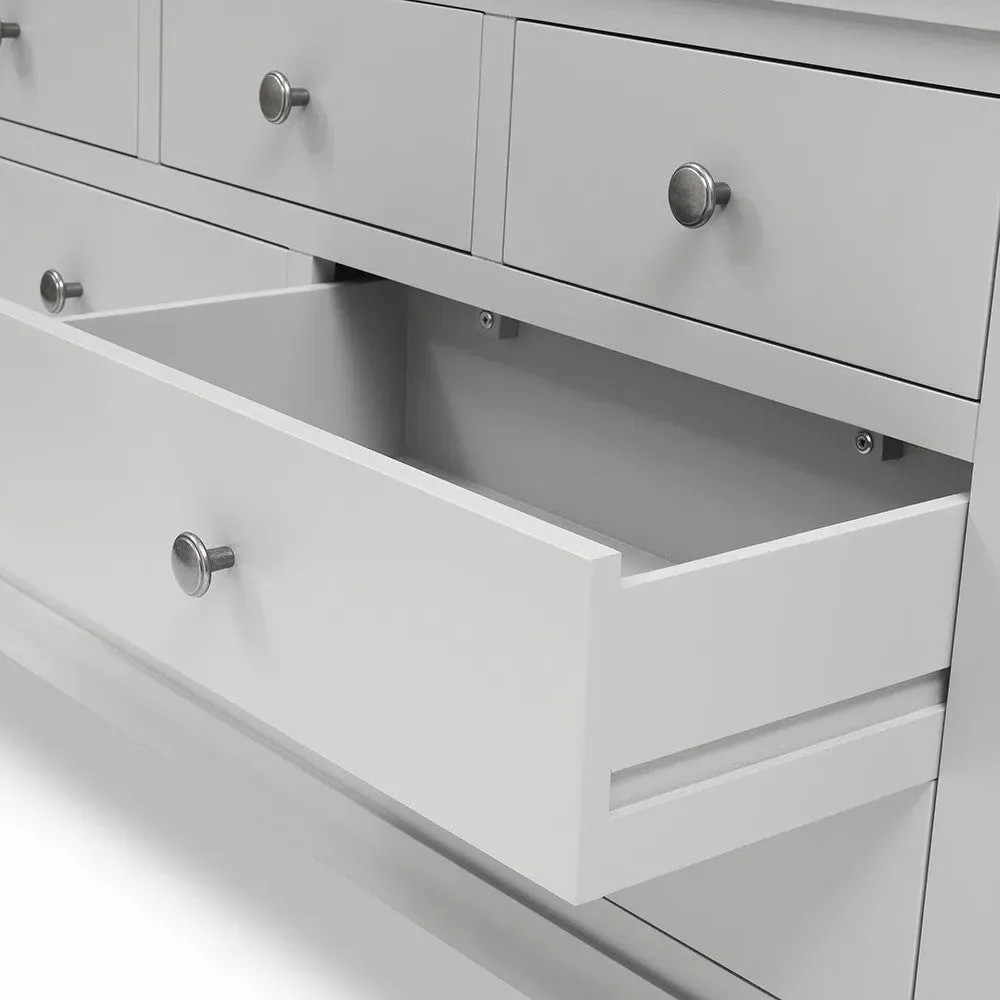 Chantilly 7 Drawer Chest - Pebble Grey