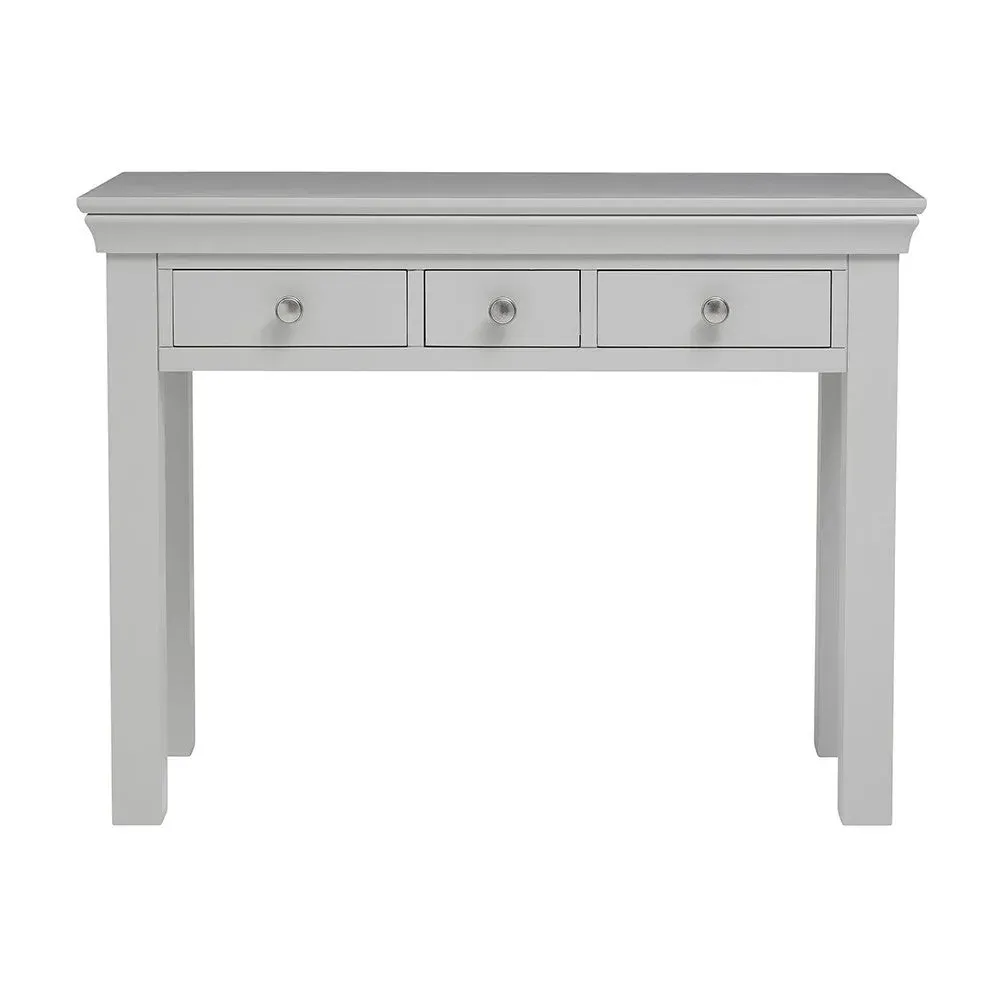 Chantilly Console Desk - Pebble Grey