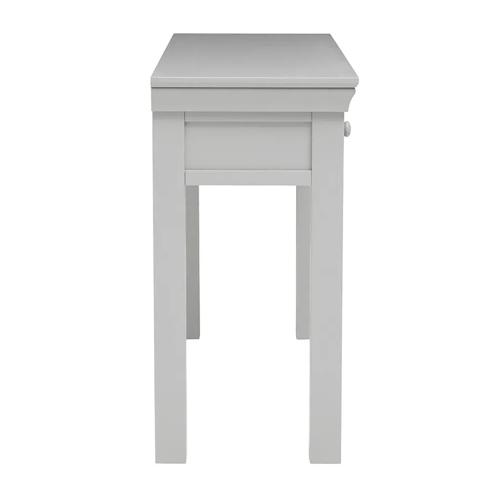 Chantilly Console Desk - Pebble Grey