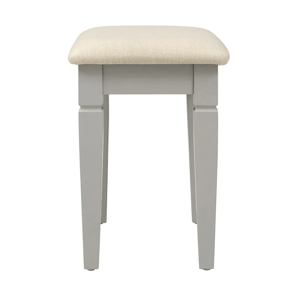 Chantilly Dressing Table Stool - Pebble Grey