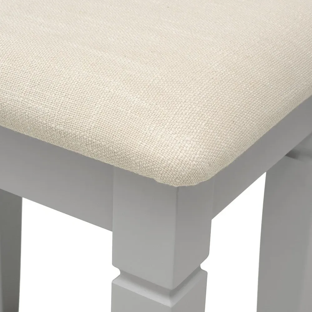 Chantilly Dressing Table Stool - Pebble Grey