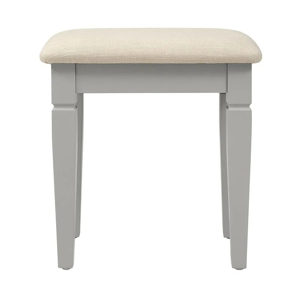 Chantilly Dressing Table Stool - Pebble Grey image