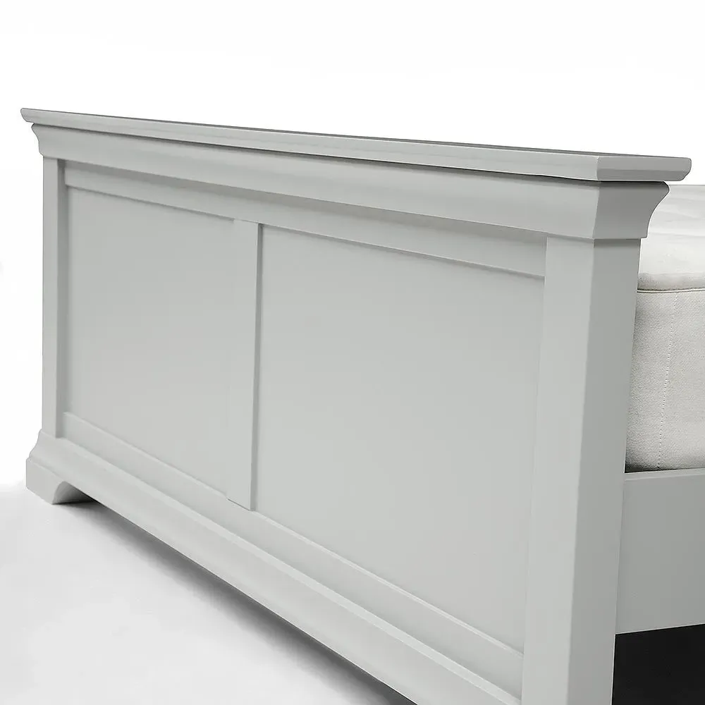 Chantilly King Size Bed Frame - Pebble Grey