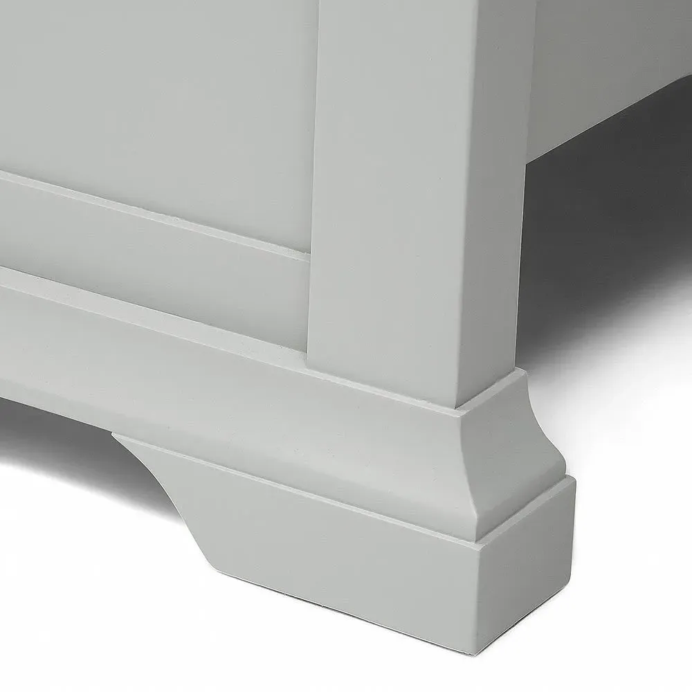 Chantilly King Size Bed Frame - Pebble Grey