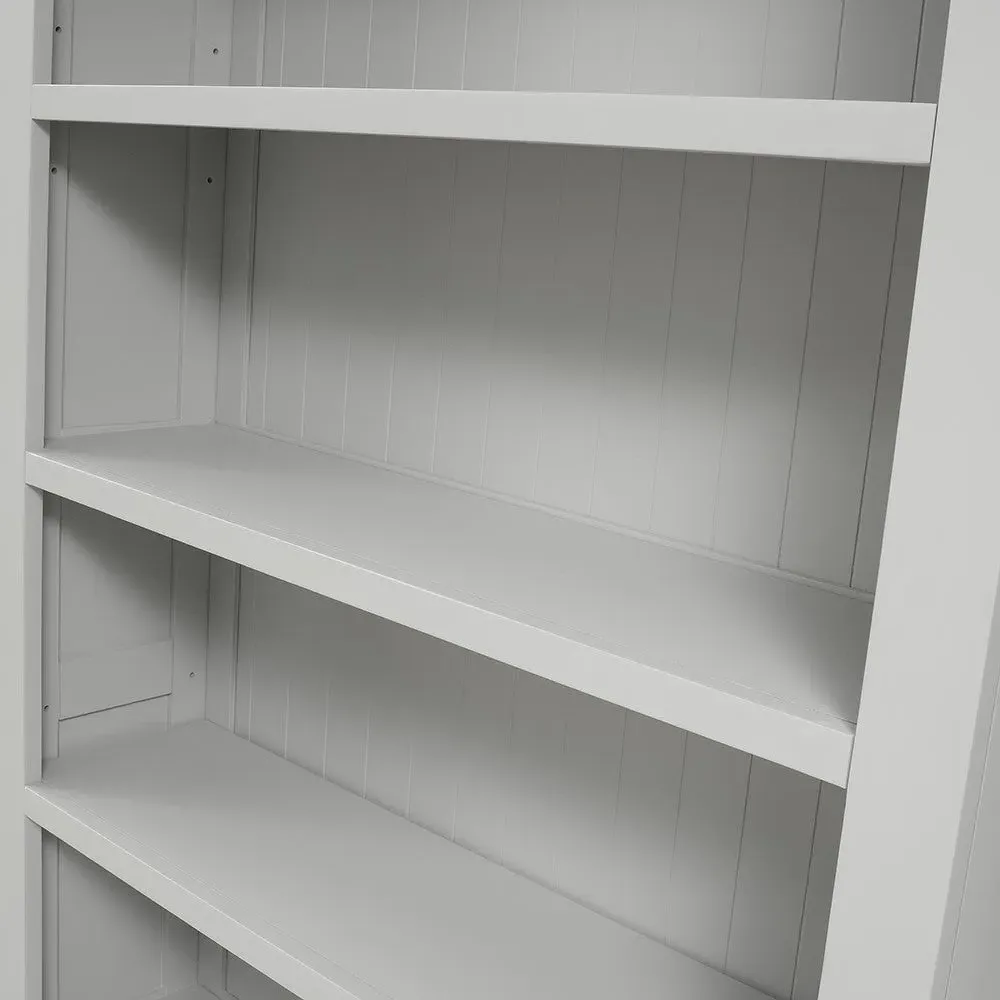 Chantilly Large Bookcase with Drawers - Pebble Grey