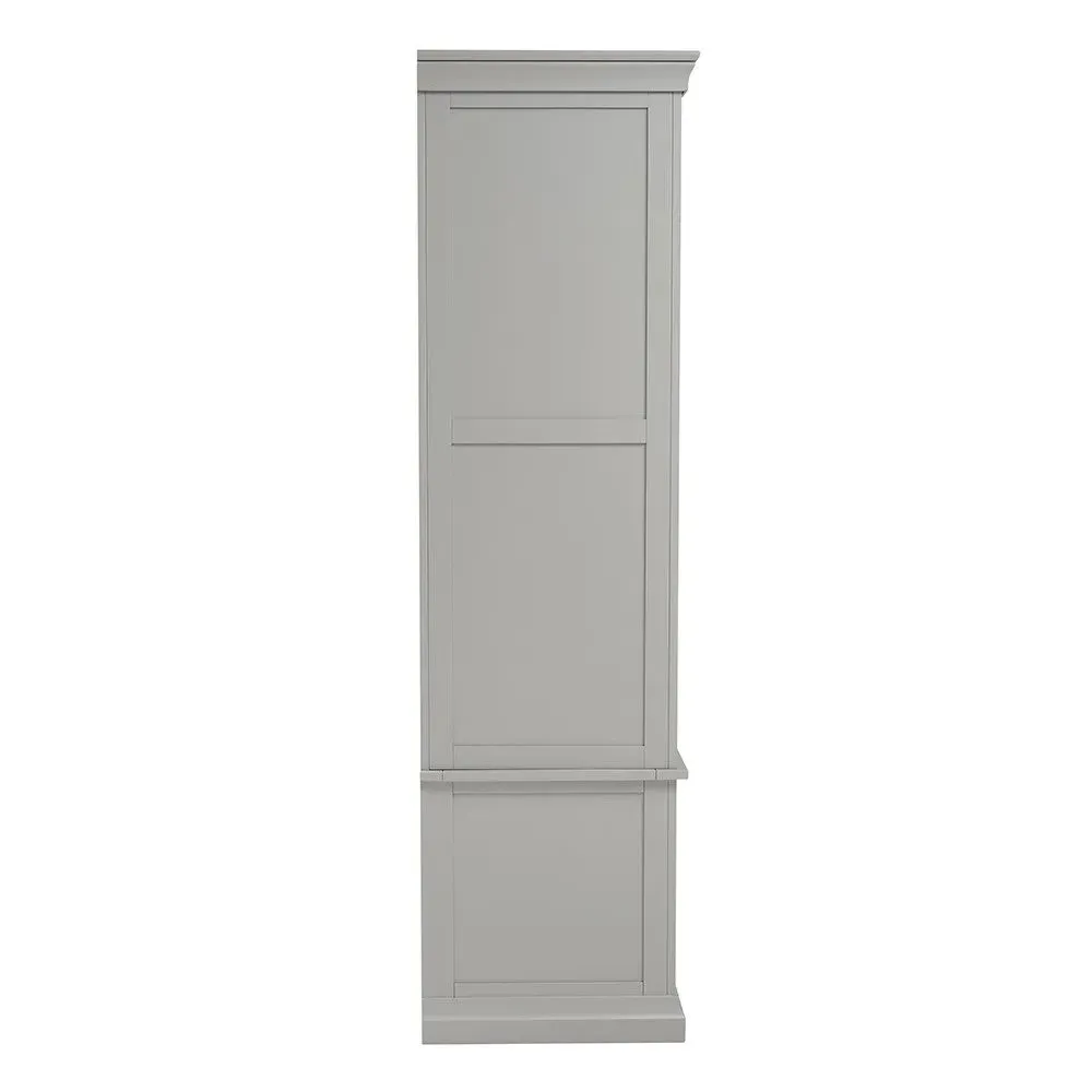 Chantilly Pebble Grey Grand Triple Wardrobe - Grey