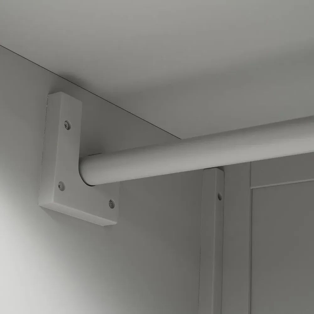 Chantilly Pebble Grey Grand Triple Wardrobe - Grey