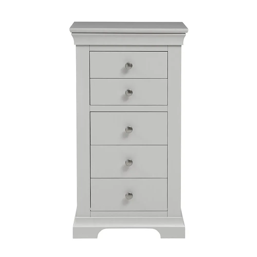 Chantilly Pebble Grey Tallboy - Grey