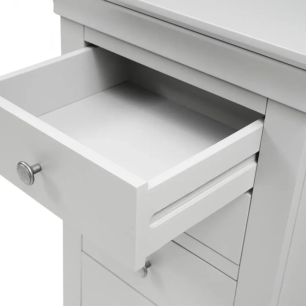 Chantilly Pebble Grey Tallboy - Grey