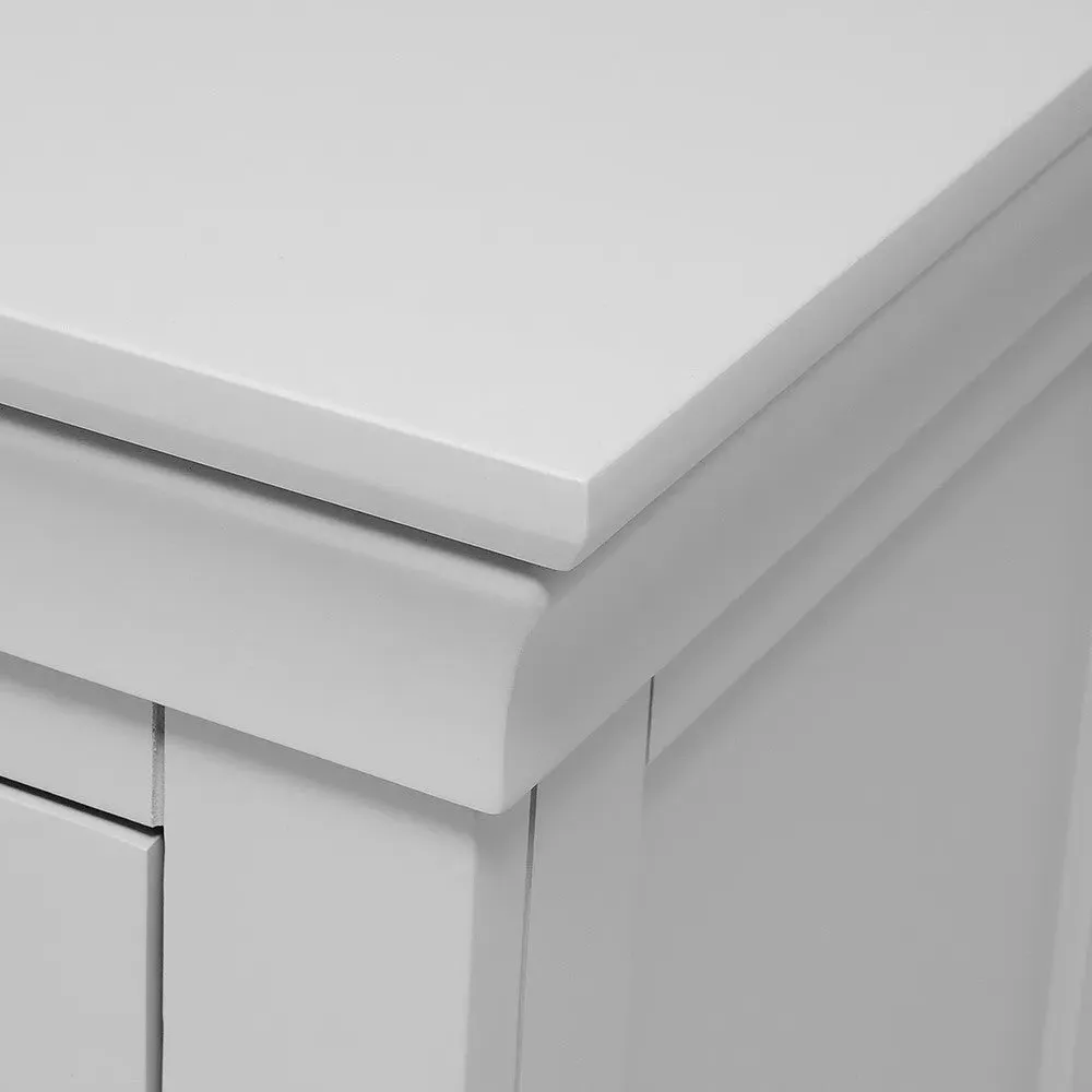 Chantilly Set of 2 Bedside Tables - Pebble Grey