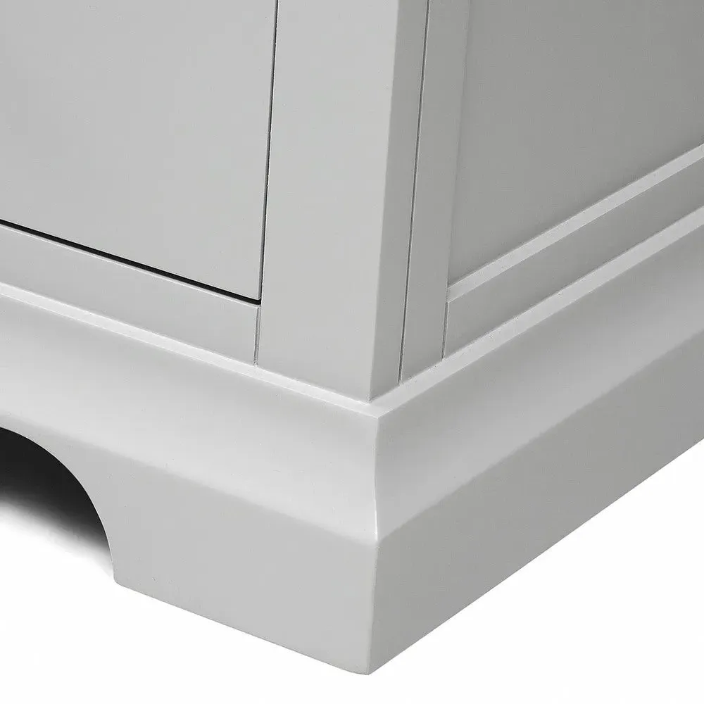 Double Pedestal Dressing Table - Pebble Grey