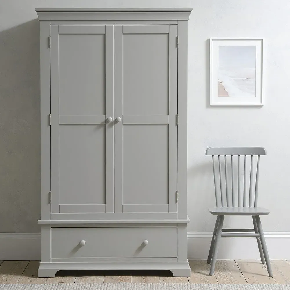 Double Wardrobe - Pebble Grey