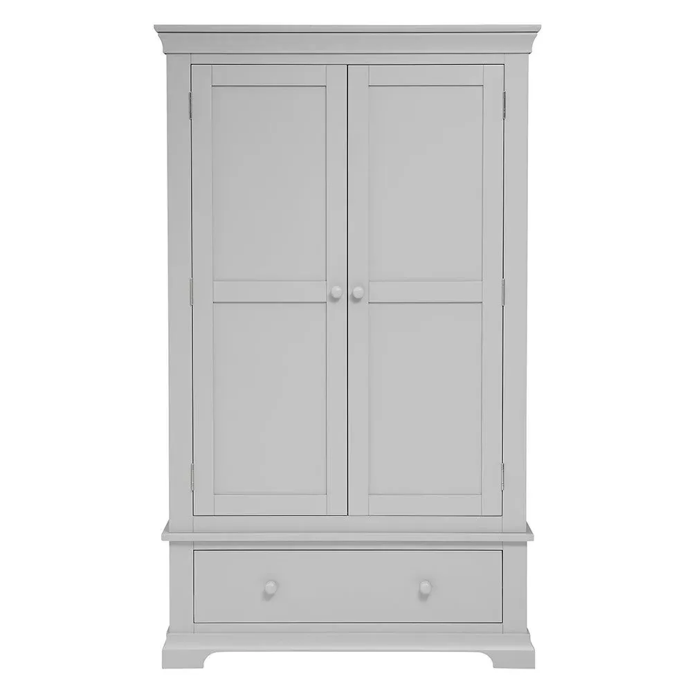Double Wardrobe - Pebble Grey