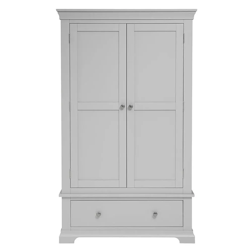 Double Wardrobe - Pebble Grey