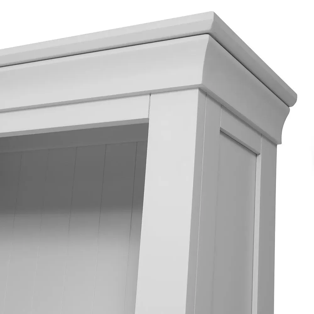Grand Bookcase with Storage - Pebble Grey