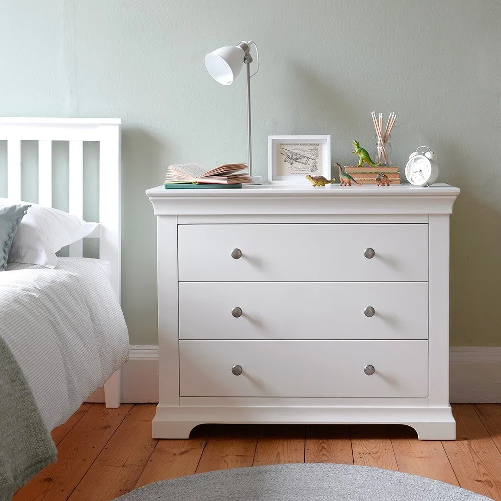 Chantilly 3 Drawer Petite Chest - Warm White