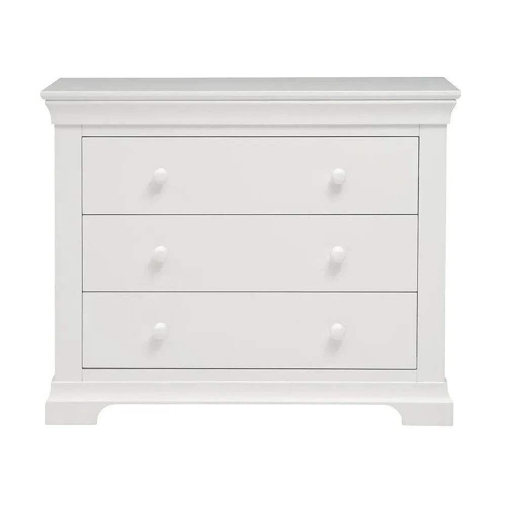 Chantilly 3 Drawer Petite Chest - Warm White