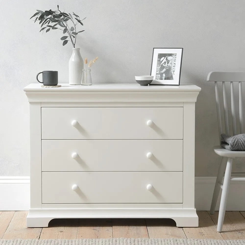 Chantilly 3 Drawer Petite Chest - Warm White image