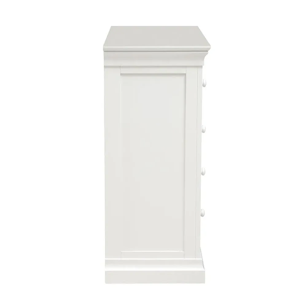 Chantilly 5 Drawer Chest - Warm White