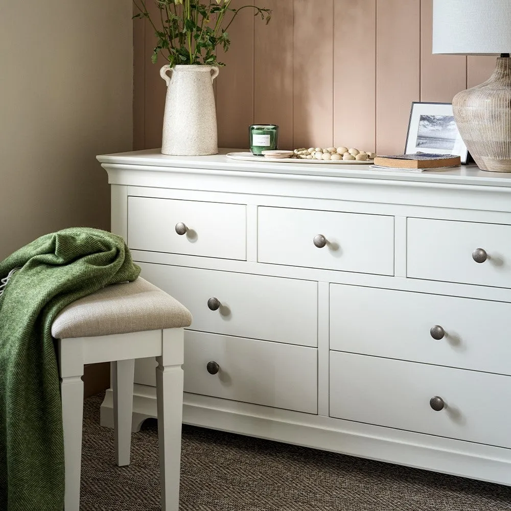 Chantilly 7 Drawer Chest - White